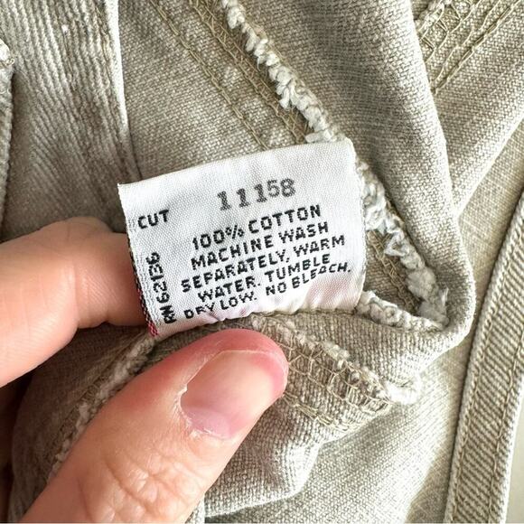 Vintage Cream Overall Skirt - Picture 9 of 13